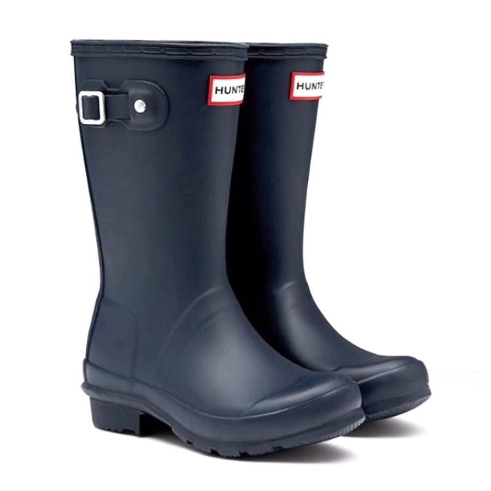 Hunter Kids Navy Blue Rain Boots